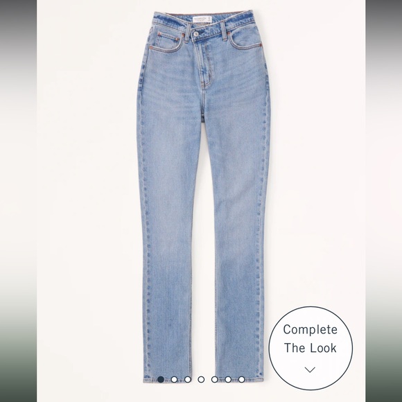 Abercrombie & Fitch Denim - Abercrombie Ultra High Rise 90s Slim Straight Jean